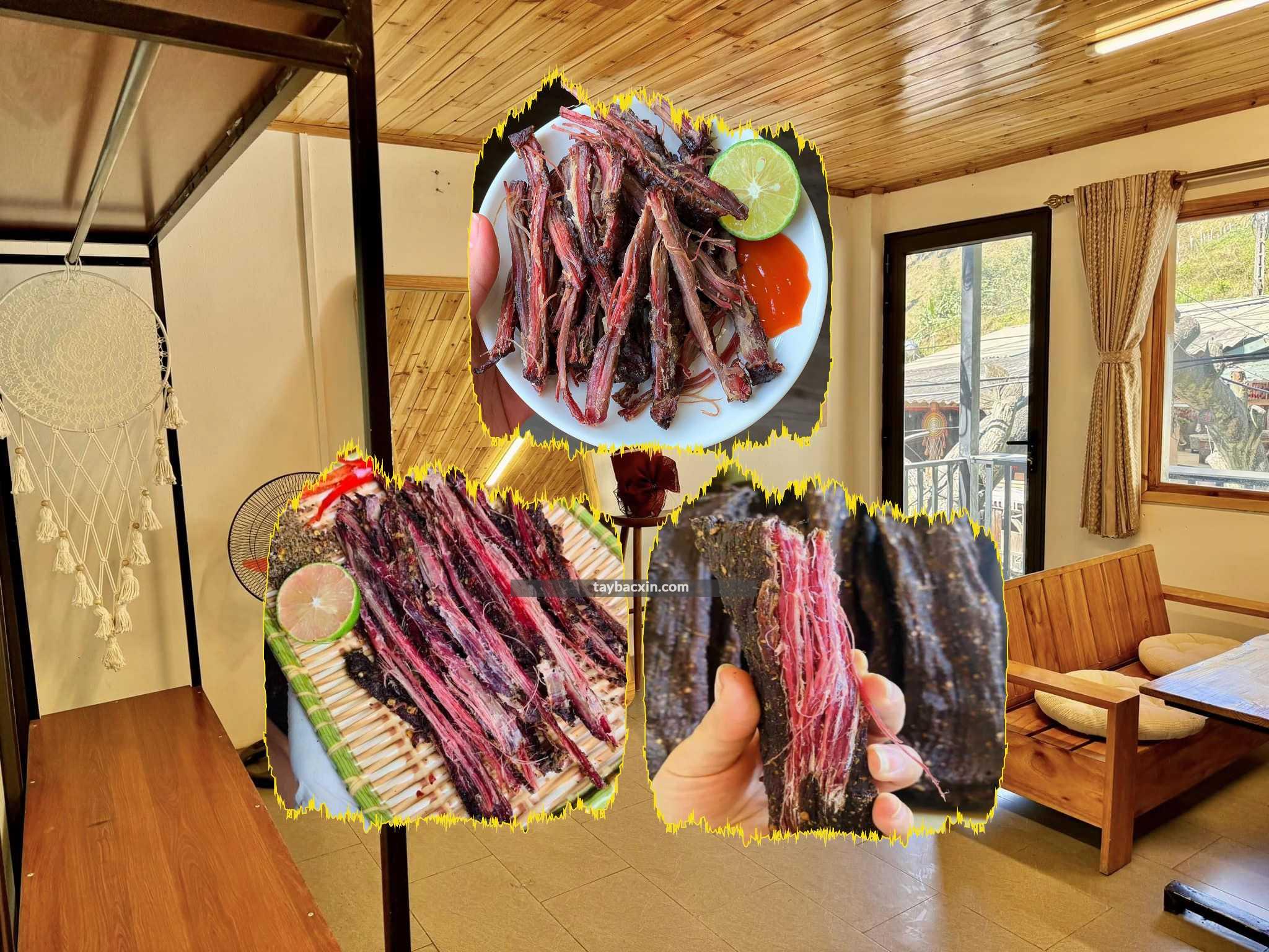 Địa chỉ bán thịt trâu gác bếp tại uông bí Quảng Ninh